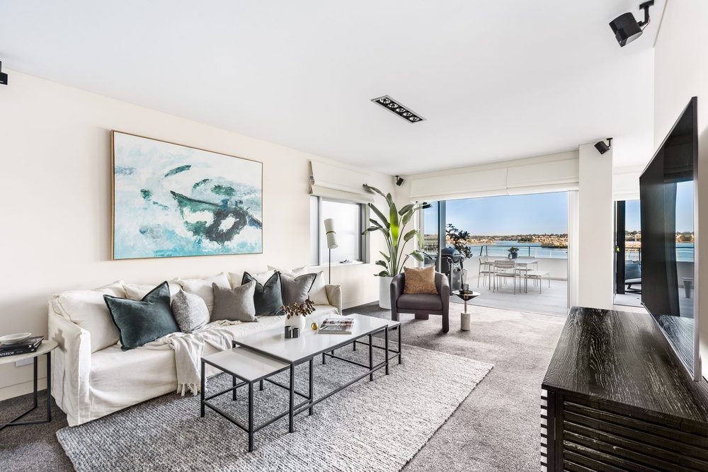 Coveted rarely traded waterfront residence with immense views